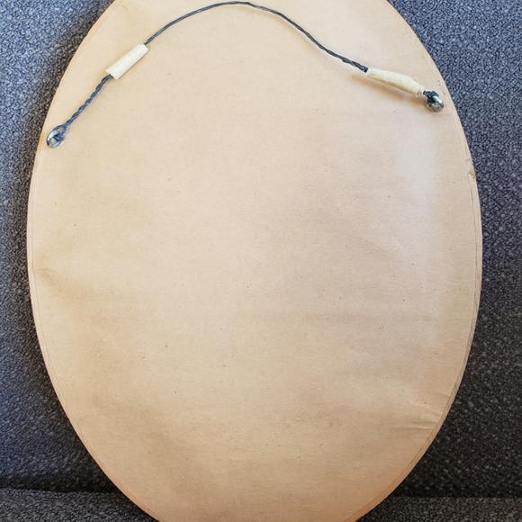 Vintage Petit Point Oval Picture Professionally Framed. - Picture 2 of 2